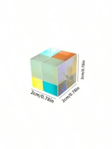 Kubus Birefringent X-Cube Kaca Optik: Prisma Pemisah Kombinasi RGB, Hadiah Edukasi, Eksperimen Fisika di Kelas, Cocok untuk Usia 14 Tahun ke Atas - MultiWarna - View 11