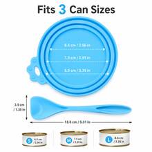 Couvercle de boîte de nourriture pour animaux de compagnie, ensemble de cuillères optionnel, couvercle en silicone pour boîtes de nourriture humide pour chats et chiens, convient aux boîtes de nourriture pour animaux de compagnie courantes, fournitures de nourrissage et de stockage quotidiens. - 500ml - Voir 2