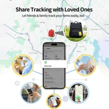 RSH Ultra‑Slim Bluetooth Smart Card Tracker, Compatible With Apple Find My, IP68 Waterproof & Dustproof, Wireless Charging Anti‑Lost Item Locator, Real-Time Accurate Positioning Wallet, Handbag, Suitcase - Multicolor - View 8