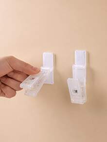 Multi-Functional Adhesive Towel Clip, Fabric Hook, Wall-Mounted Storage Hook, Practical Hanger, Glove Rack, Wall Organizer, Functional Hook, Strong Adhesive, Firm Grip, Fabric Hook, Towel Rack, Closet Organization - Multicolor - View 2