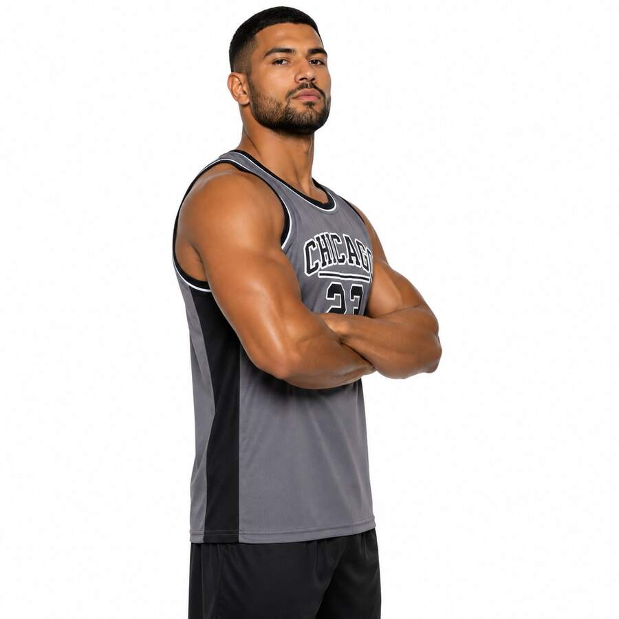 Men's Sports Tank Top For Sports Activities And Casual Use - Chic Gray - View 1
