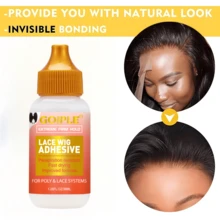 GOIPLE Super Strong Adhesive Lace Glue, Waterproof Lace Front Wig Glue, Suitable For Wigs And Hair Extensions, Firmly Bonds Wigs, Invisible Fast Drying, Comes With Applicator, Halloween - Wig Glue + Applicator - View 8