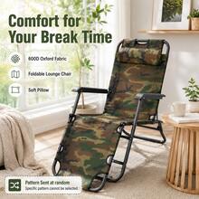 Portable Folding Siesta Chair For Patio, Garden, Balcony And Indoor Relaxation - C (Random Color) - View 9