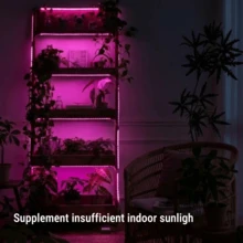 1件 16.4英尺 USB供電 LED植物生長燈條，全光譜多肉植物補光燈，適合多肉植物、室內植物與花園種苗培育 - plant light strip - 查看 2