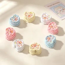 4/8pcs Cute 3D Resin Heart Cream Cake Pendant, Can Be Used To Make Bracelets, Necklaces, Bag Decorations And Other Various Cute Charms - Random Mix - Multicolor - View 7