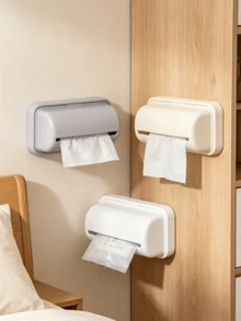 1pc/3pcs Detachable Trash Bag Dispenser, Wall-Mounted Plastic Bag Storage Rack, Suitable For Kitchen And Bathroom, No-Drill Installation Trash Bag Holder - Multicolor - View 11