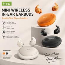HTC NE76 Wireless Earbuds - Upgraded Ultra-Soft In-Ear Headphones, Wireless 6.0 Earbuds, Suitable For Side Sleeping, Invisible Flat Mini Design, Suitable For Travel And Side Sleeping, Excellent Sound Quality - View 6