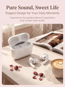 REMAX True Wireless Bluetooth Earbuds Bluetooth 5.3 With Cute Pink 3D Butterfly Protective Case | Type-C Fast Charging | Gaming Mode 0.038s Ultra-Low Latency | Comfortable In-Ear Fit, Touch Control, Multi-Device Compatibility - View 9