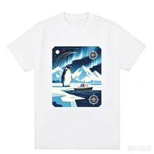 T-shirt graphique minimaliste pour homme, Goddestory 3030, T-shirt avec logo imprimé minimaliste, style urbain, style rétro décontracté hip hop sportif, t-shirt surdimensionné en coton pour homme - Noir - Voir 8