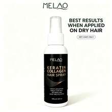 MELAO Collagen Keratin Hair Spray - Repairing, Strengthening, Leave-In Hair Conditioner With Heat Protection, Suitable For Damaged Hair - Khaki - View 2