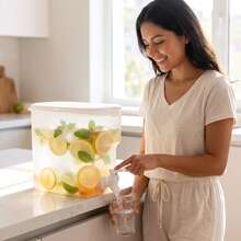2.8L Beverage Dispenser With Key, High Temperature Resistant, Cold Drink Bucket, Juice Dispenser, Pitcher For Restaurant, Large Storage Containers - 查看 7