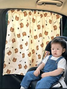 Car-Specific Baby Sunshade Curtain, Effectively Blocks Harsh Glare, Creates A Quiet And Soft Riding Environment, Protects Baby's Eyes From Direct Sunlight - Multicolor - View 9