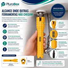 Chave Hidráulica Multiuso Torneira 5 Peças Amarela Ferramenta Mecânico Encanador Resistente - Amarelo - Visão 5