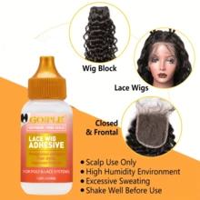 GOIPLE Super Strong Adhesive Lace Glue, Waterproof Lace Front Wig Glue, Suitable For Wigs And Hair Extensions, Firmly Bonds Wigs, Invisible Fast Drying, Comes With Applicator, Halloween - Wig Glue + Applicator - View 7