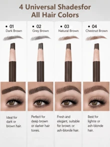 beauty glazed Pensil Alis Tahan Air, Efek Riasan Tahan Lama, Ciptakan Bentuk Alis Sempurna, Pembentukan Presisi Profesional, Pensil Alis Serbaguna - #01 - View 7