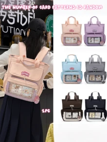 Nueva Mochila Elegante, Linda, de Moda, Versátil, de Gran Capacidad y Multifuncional para la Temporada de Regreso a la Escuela y Graduación, con Múltiples Formas de Uso - Multicolor - Ver 1