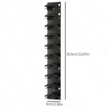 2/1pc Baseball Cap Hat Organizer, Wall Hanging Hat Rack With Strong Adhesive, Can Hang Up To 20 Hats, Door Wardrobe Hat Rack Display Rack, Hat Storage Multi-Layer Storage Rack, Two Installation Options - View 7
