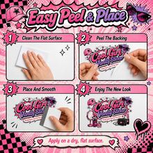 Vanity Surface Sticker With Smoothing Card, Desktop Sticker Label For Makeup Desk And Office Use, Cute Table Decorative Sticker Sheet, 14 * 21 Cm Beauty Desk Styling Sticker - 1 - View 6