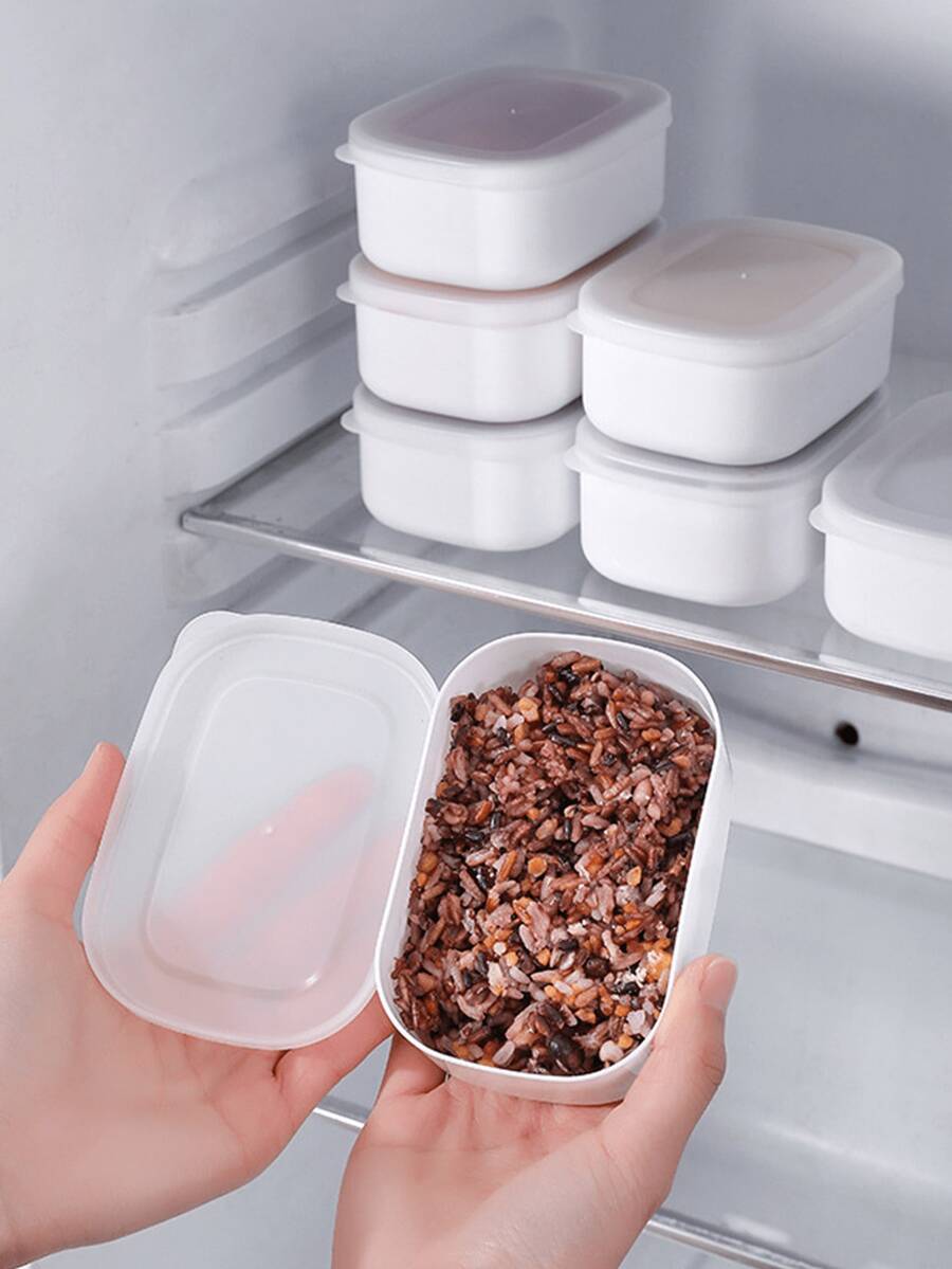 1/3/5pcs Small Food Storage Containers, Plastic Meal Prep Bento Boxes, Fruit & Snack Divider Boxes, Microwave Kitchen Organizer - Multicolor - View 1