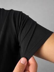 Men's T-Shirt Brazil Print Brazil Summer Spring / Autumn Loose - 黑色 - 查看 4