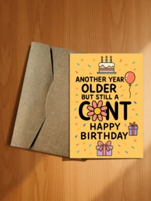 1pc Funny & Humorous Birthday Card With Lively Jokes, Suitable For Adult Birthday Party, Guaranteed To Make You Laugh - 16*11cm - View 25