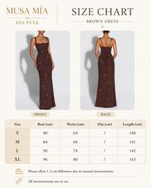 Chocolate Brown Sparkly Sequin Maxi Dress - 巧克力棕 - 查看 11