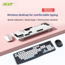 Acer Wireless Bluetooth Keyboard And Mouse Combo, Silent, Office Typing, Wireless Dual-Mode, Quiet Keys, Comfortable Feel, Universal Desktop Computer Keyboard And Mouse Set - View 2