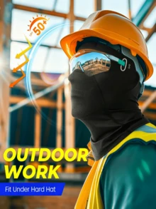 3件組拉法面罩，輕量透氣防曬滑雪面罩，中性款，適合足球、騎單車、夏季使用 - 彩色 - 查看 3