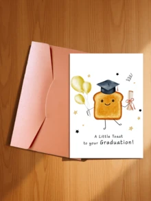 1pc Graduation Greeting Card "Cheers To Your Graduation", Congratulations Card, Graduation Gift Card, Cute Graduation Card - Multicolor - View 22