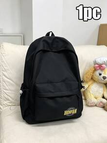 1pc New Arrival Large Capacity Simple Solid Color Backpack, Lightweight Versatile Casual Daypack, Stylish School Bag For College Students, Commute, Business & Daily Travel Use - Multiple Styles - View 15