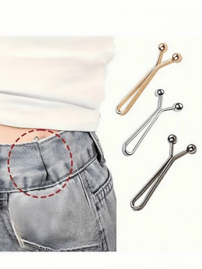 10pcs Simple Multi-Function Adjustable Clip-On Headband Buckle, No-Drill Waist Fixing Clip, Invisible Anti-Leak Clip, Multi-Function Scarf Headband Tightening Tool, Can Be Used To Tighten Cuffs, Collars, Belts, Pant Legs