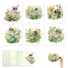 6pcs DIY Diamond Painting Greeting Card Set, Butterfly, Bird, Peacock, Bee, Rabbit Patterns With Asymmetrical Shaped Diamonds, Paper Material, Handmade Tools And Supplies, Suitable For Elders, Friends And Family, Holiday Party DIY Handmade Gift - 6Pcs - View 19
