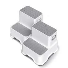 Two-Level Step Stool With Wide Standing Areas And Raised Grip Pattern - Multicolor - View 9