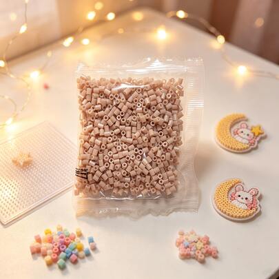 M Series Perler Beads Refill Pack 2.6mm 1000pcs Bead Set, Suitable For DIY Jewelry, Pixel Art, Handmade Decoration And Creative Projects, Christmas Gift, 3D Handmade Puzzle DIY Ironing Beads Craft