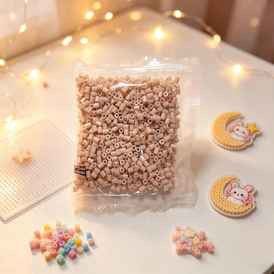 M Series Perler Beads Refill Pack 2.6mm 1000pcs Bead Set, Suitable For DIY Jewelry, Pixel Art, Handmade Decoration And Creative Projects, Christmas Gift, 3D Handmade Puzzle DIY Ironing Beads Craft - M7 - View 1