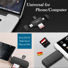 BIYETIMI USB C SD Card Reader Adapter, Type C Micro SD TF Card Reader Adapter, 3-In-1 USB C To USB Camera Memory Card Reader Adapter - View 7