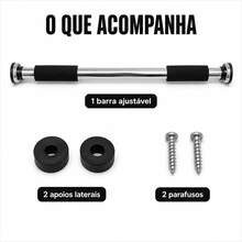 Barra Fixa De Porta Ajustável Para Treino Em Casa - A - Visão 9
