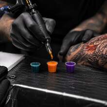 POSEIDON 1000pcs Disposable Tattoo Ink Cups Without Base, Multiple Sizes S/M/L Available, Transparent Plastic Pigment Containers, Stackable Design, Prevents Color Mixing, Tattoo Supplies - View 5