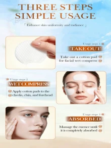 Turmeric Salicylic Acid Hydrating Facial Toner Pads, Deep Moisturizing Gentle Exfoliating Cleansing Pads, Soothing Pore Clarifying Portable Travel-Friendly Daily Skincare For All Skin Types - Turmeric - View 8
