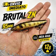 Isca Artificial Brutal 95 ZN 12g Tucunare Traira Robalo Dourado Açu Predador Meia Agua Bruta - Natural - Visão 3