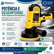Politriz Lixadeira Automotiva Profissional 127V Máquina de Polir Multiuso Automotivo Carro Moto resistente Profissional - 127V - Visão 2