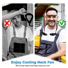 Portable Neck Fan, Handheld Hands-Free Personal Hanging Neck Fan, Cooling Fan, USB Rechargeable (3-Speed Adjustable), Wearable Cooling Head Fan, 360-Degree Free Rotation, Suitable For Sports, Office, Kitchen Gadget, Travel Essential, 1200mAh - Multicolor - View 7