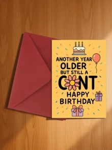 1pc Funny & Humorous Birthday Card With Lively Jokes, Suitable For Adult Birthday Party, Guaranteed To Make You Laugh - 16*11cm - View 20