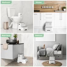 Compact Two-Step Stool With Reinforced Structure And Non-Slip Base Edging - Multicolor - View 7