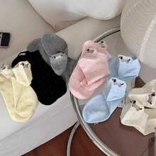 6 Pairs Women's Cute Dog Embroidery Polka Dot Contrast Color Casual Low-Cut Socks For Daily Wear - Multicolor - View 8