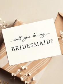 10/5/1pcsFun Cards With Envelopes, Invitation: Will You Be My Bridesmaid? Wedding Invitation, Friend Bridesmaid Invitation Gift, Blessing Gift - Multicolor - View 4