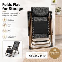 Portable Folding Siesta Chair For Patio, Garden, Balcony And Indoor Relaxation - B (Random Color) - View 7