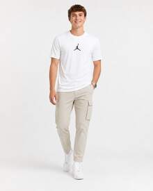 Nike Jordan Air Jordan Jumpman Jumpman Logo印]花套頭圓領短袖T卹 - 白色 - 查看 10