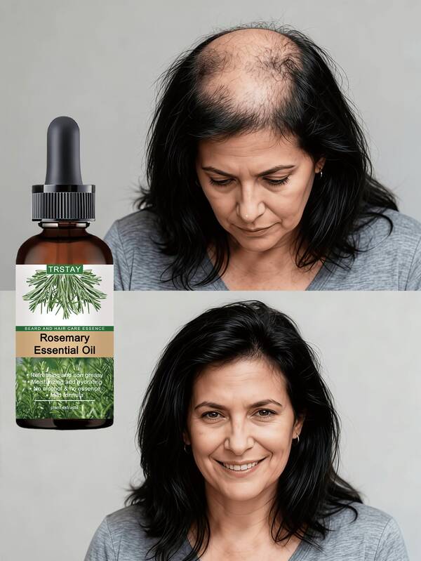 Esencia para el cuidado del cabello sin fragancia TRSTAY, que contiene una fórmula suave y humectante con vitamina E, fresca y no grasosa, con una ligera hidratación, fácil de cuidar