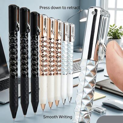 1Pc Creative Shape-Shifting Gel Pen, Novelty Transforming Decompression Writing Tool With Smooth Black Ink, Cool Fidget Stationery For School Office Desk Accessory, Unique Gadget Gift For Teens Students Adults, Creative Back To School Supplies.